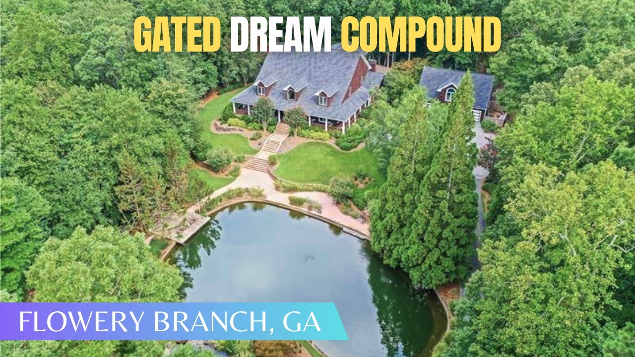 Gated Retreat on 4+ ACRES w/ HUGE Indoor Pool + Guest House + Private Dock + Private Trails + A Pond