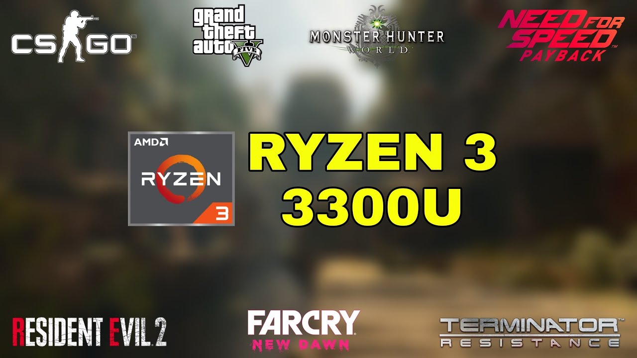 Ryzen 3 3300U Vega 6 Gaming Test ! 2019