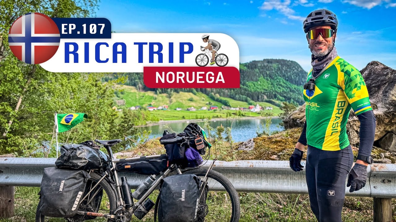 EP.107 - ESTRADA BLOQUEADA DE NEVE, TÚNEIS, PONTES, RIOS, LAGOS  E PRAIA 🇳🇴 NORUEGA É FANTÁSICA.