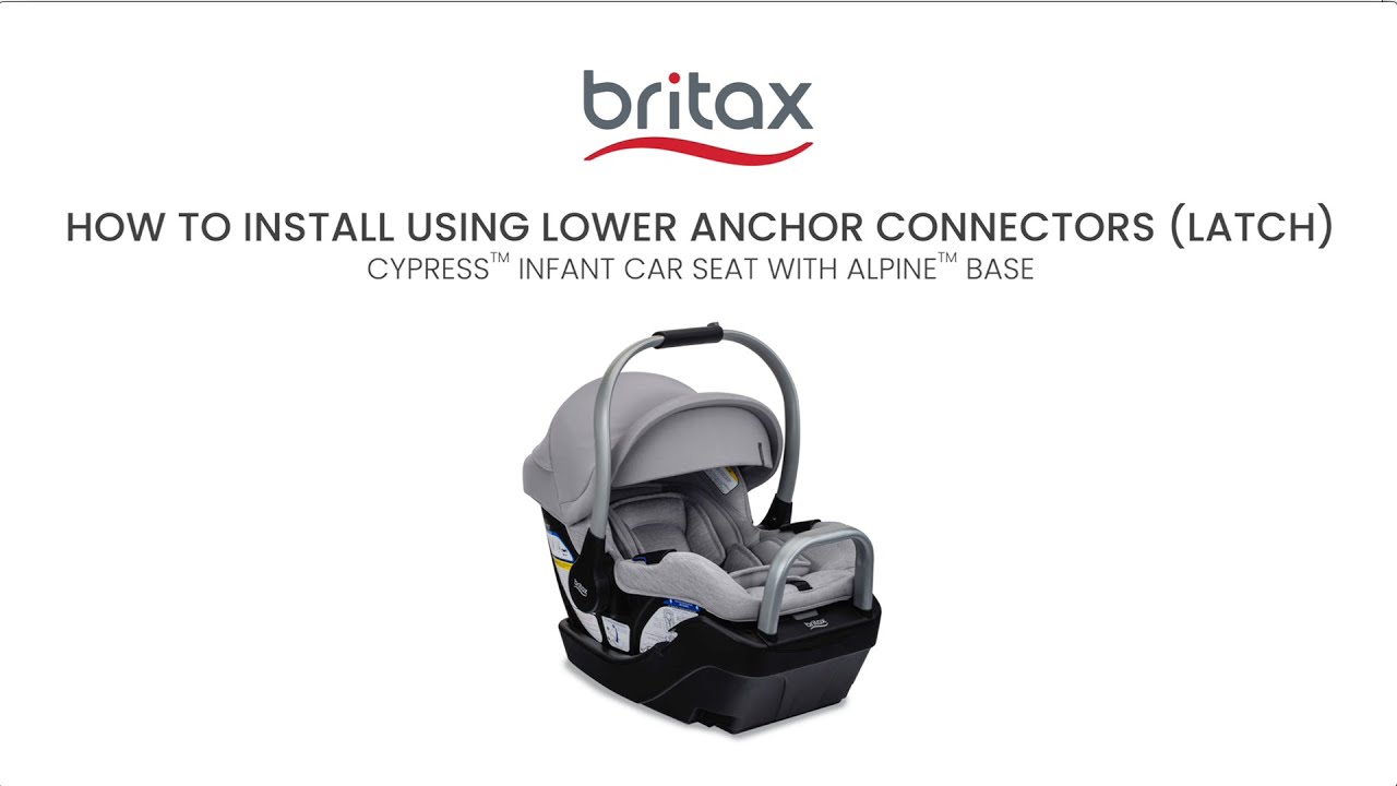 How to Install the Britax Cypress Infant Car Seat with ClickTight and Lower Anchor Attachments
