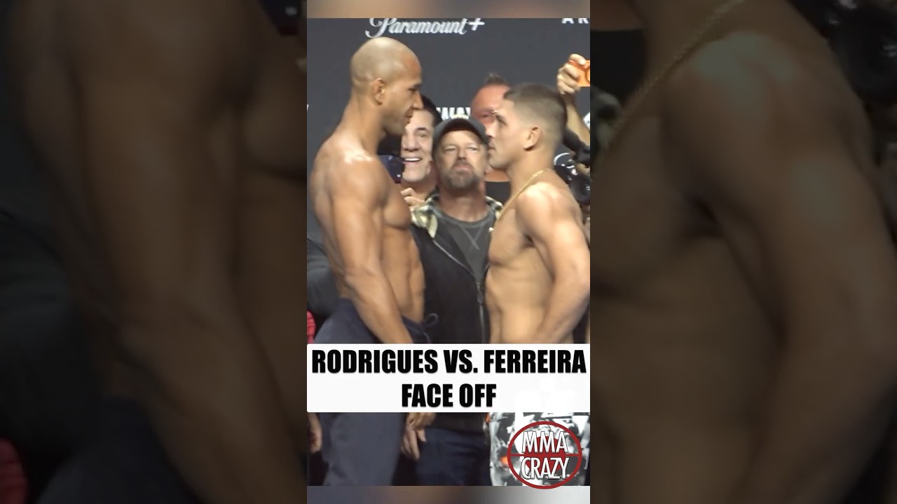UFC 326: Gregory Rodrigues vs. Brunno Ferreira weigh in Face off #gregoryrodrigues #ufc #ufc326