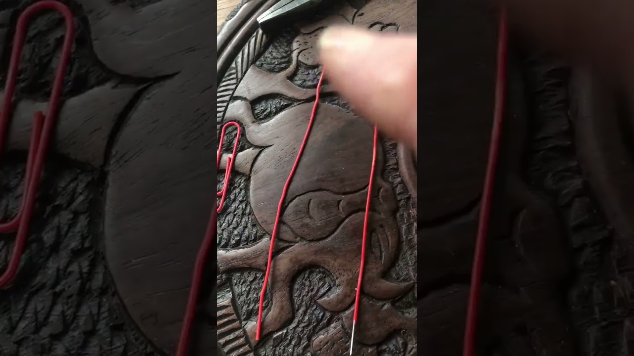 How to make a sitar Mizrab (pick) from a paper clip