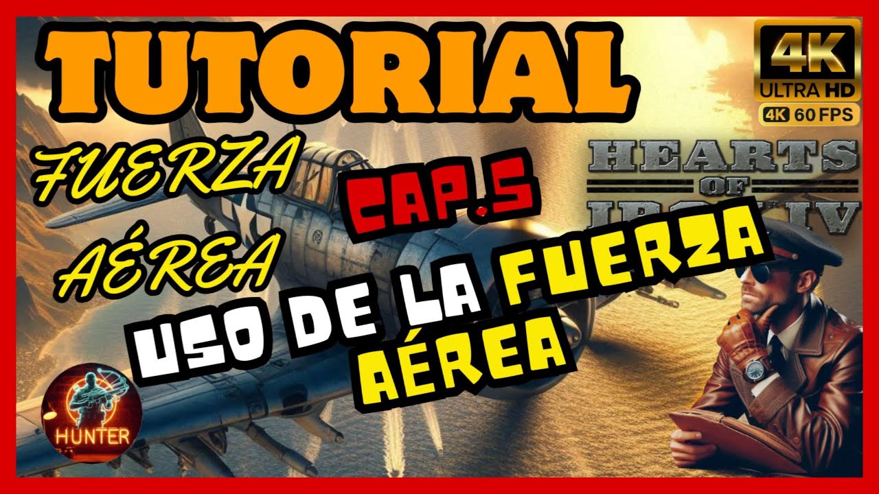 TUTORIAL🎖️ #05  FUERZA AEREA / USO DE LA FUERZA AÉREA #hoi4 #gameplay  #hunterhoi4