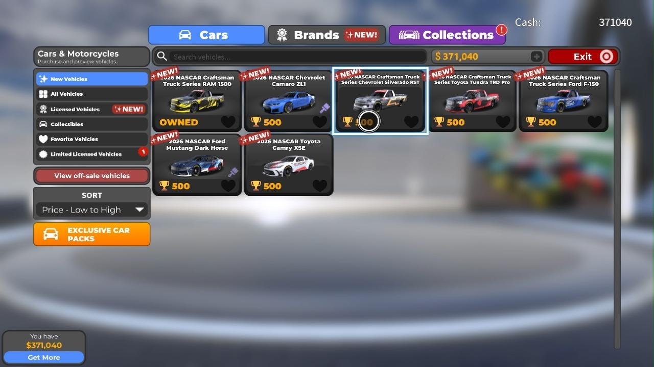 New nascars in de