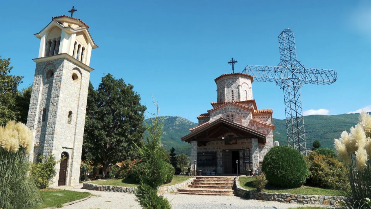 Cinematic WALK TOUR, Prespa Cross, Podmochani, Macedonia【HDR】Преспански Крст с.Подмочани Македонија