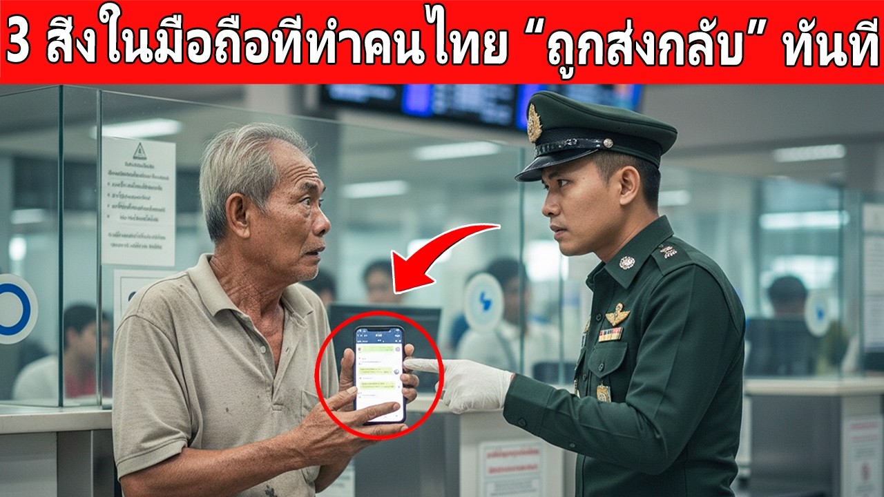 ⚠️ ลบด่วน! 3 สิ่งในมือถือที่ทำคนไทย “ถูกส่งกลับ” ทันที (ห้ามพลาดก่อนบิน 2026) ✈️📱