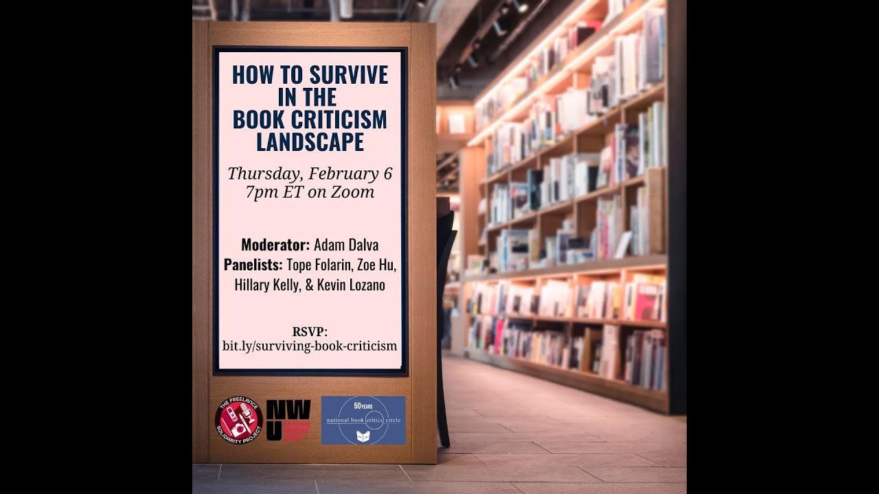 How to Survive in the Book Criticism Landscape: An NBCC and Freelance Solidarity Project Panel