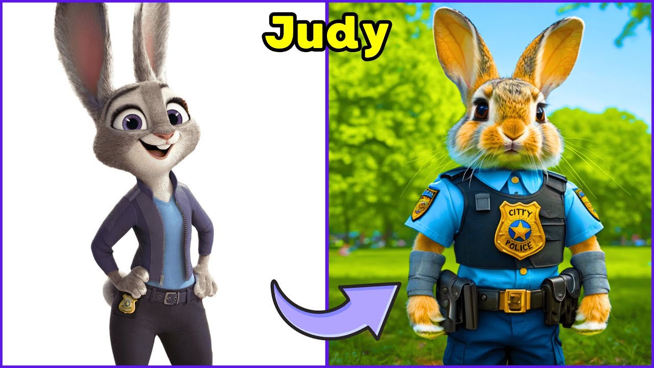 What do the characters from Zootopia 2 look like in real life + Guess the characters from Zootopia 2
