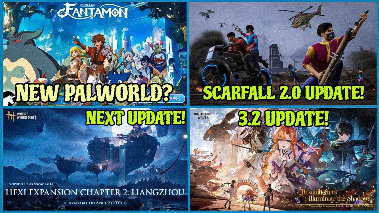Fantamon Mobile!, Wuthering Waves 3.2 Update, Scarfall 2.0 1.4.5, Void Hunters | Hindi |