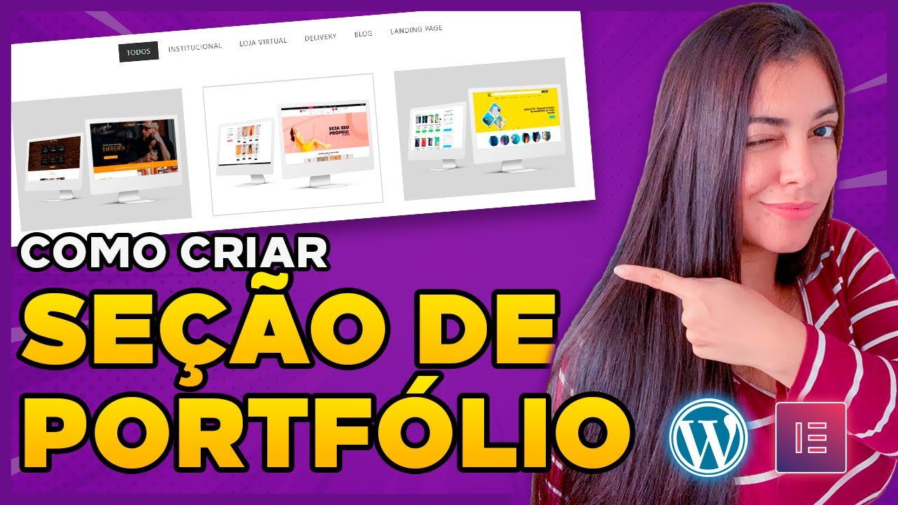 Como Criar uma SEÇÃO DE PORTFÓLIO com WordPress e Elementor!! (Plugin Free)