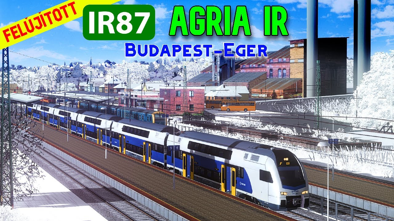 TÉLI KISS-ezés! IR87 AGRIA IR Budapest-Keleti-Eger MSTS / OR Alföld 7.3
