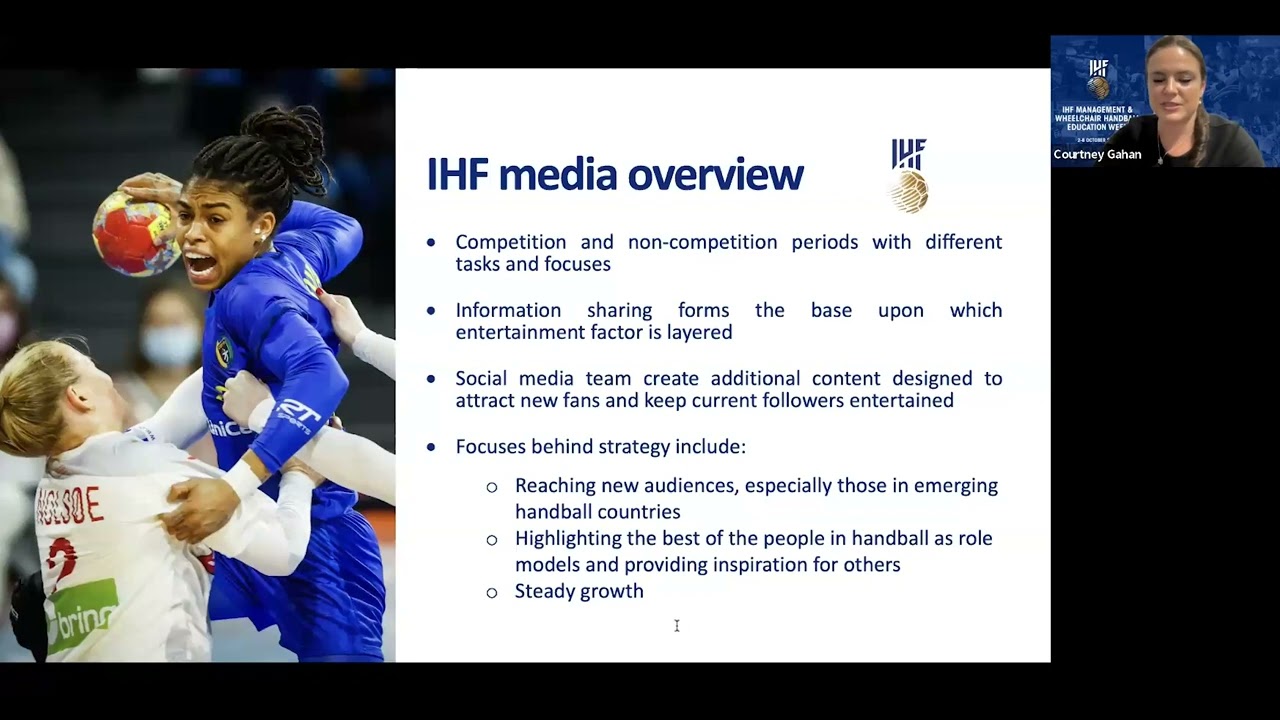 Social media for handball | 2023 IHF Management Education Course | IHF Virtual Academy
