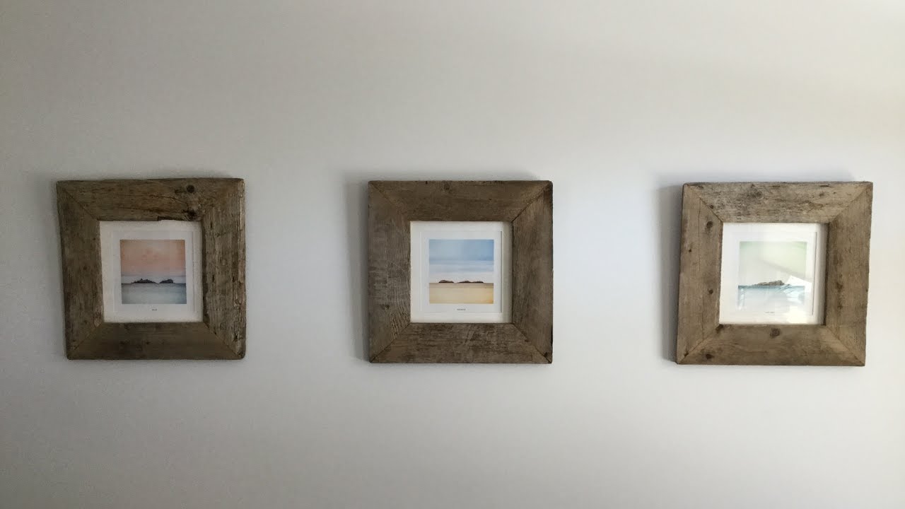DIY PALLET WOOD PICTURE FRAME