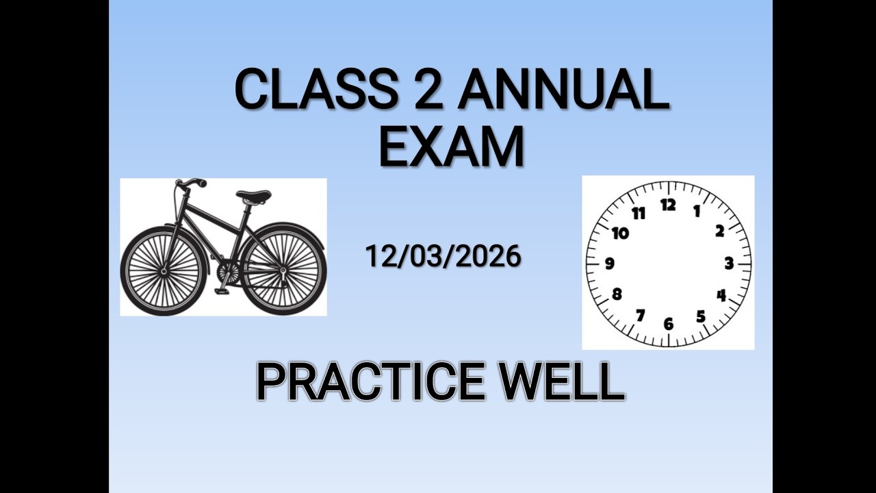 CLASS 2 MATHS ANNUAL EXAM 2026 QUESTION PAPER 12/03/2026 ANSWERS MODEL QUESTION PAPER