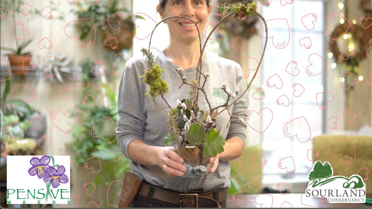 How to Make a Heart Shaped Arrangement Using Native Plants | Pensive Weeds