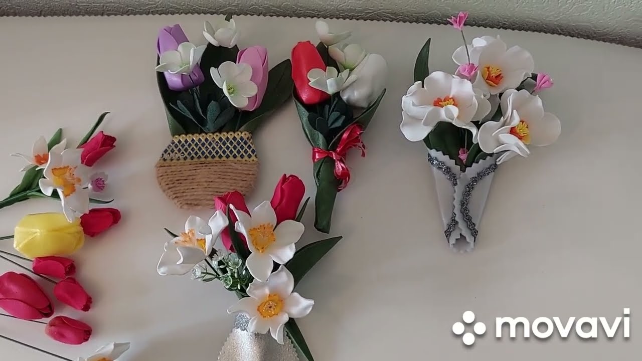 МК магниты к 8Марта. Тюльпаны, нарцисы.