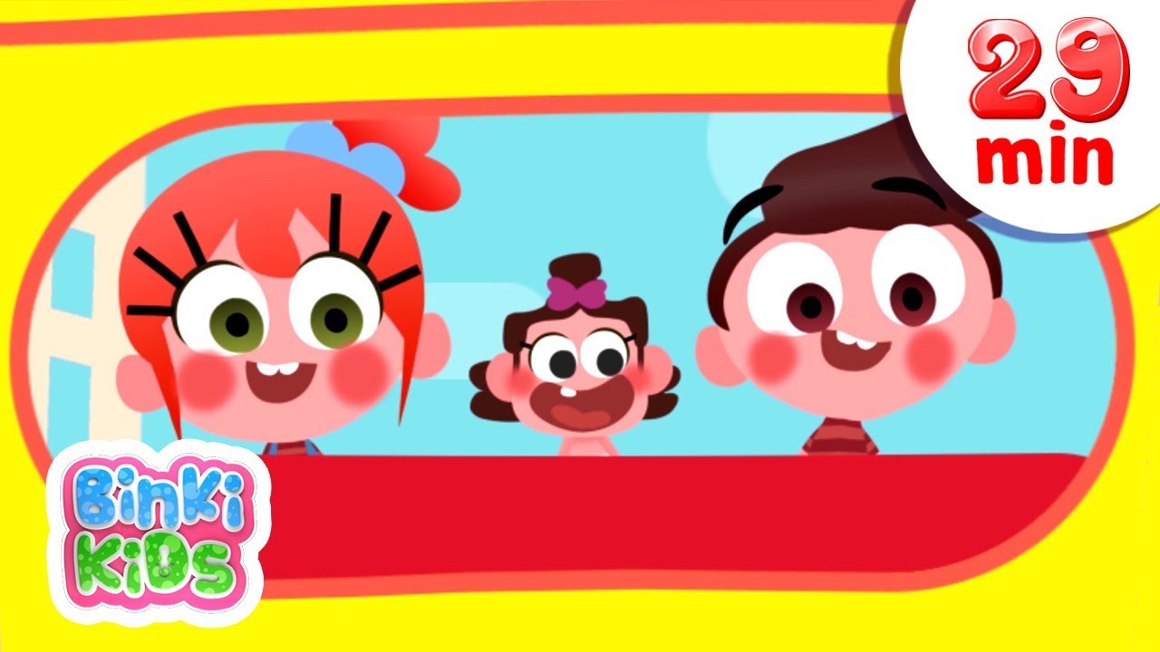Wheels on the Bus + MORE Binkikids Nursery Rhymes & Kids Songs