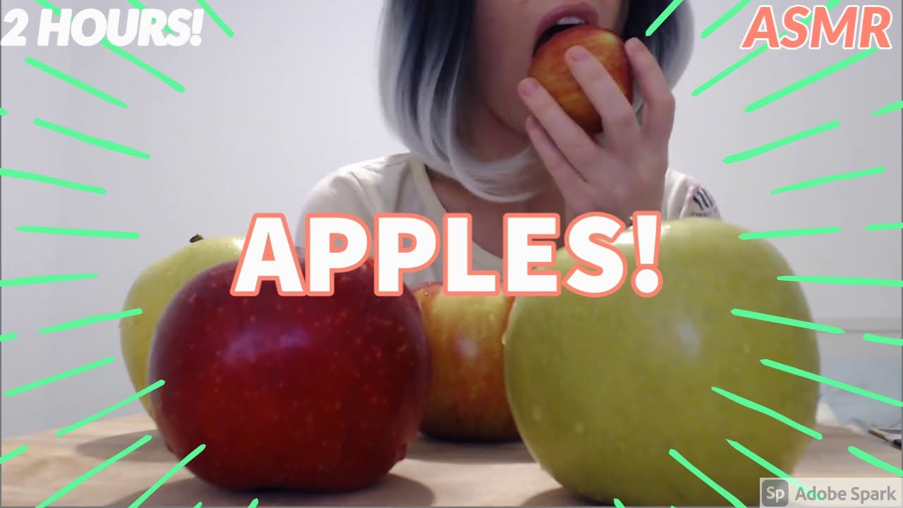 ASMR Eating  Apples! Relaxing Sounds | No Talking | Joy Chew  音フェチ