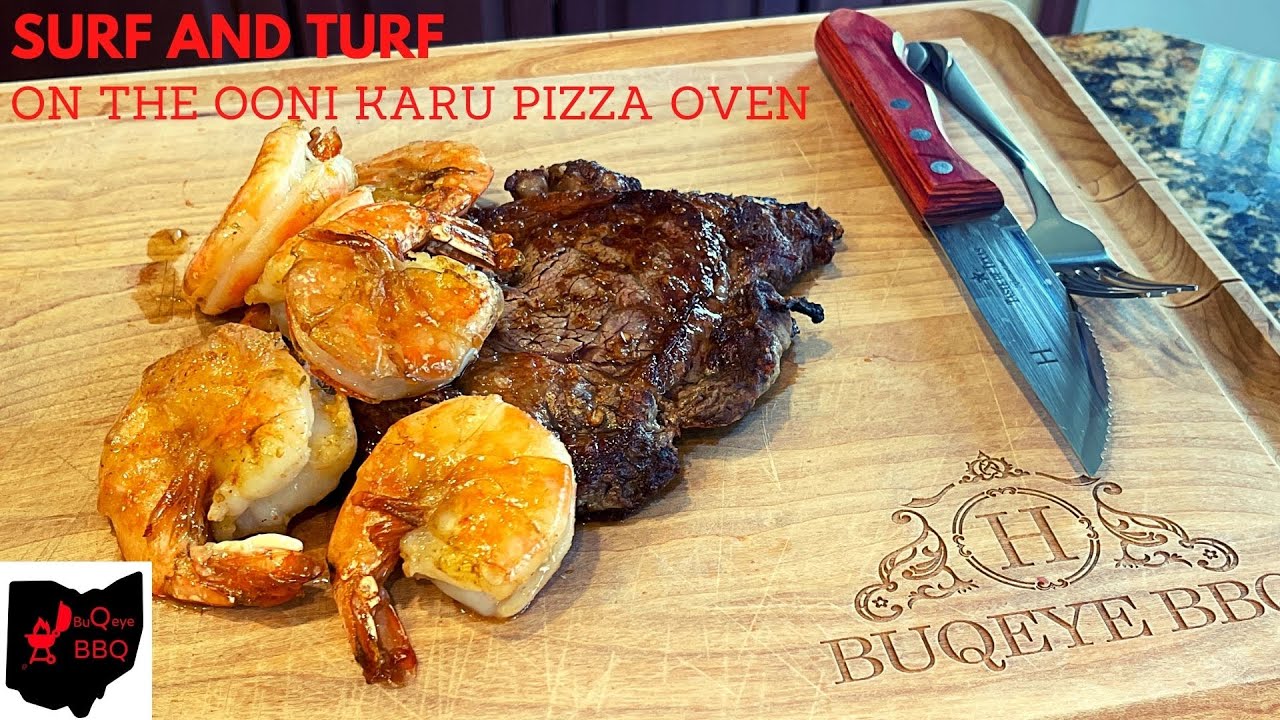 Ribeye Steak on the Ooni Karu | and Some Shrimp Too