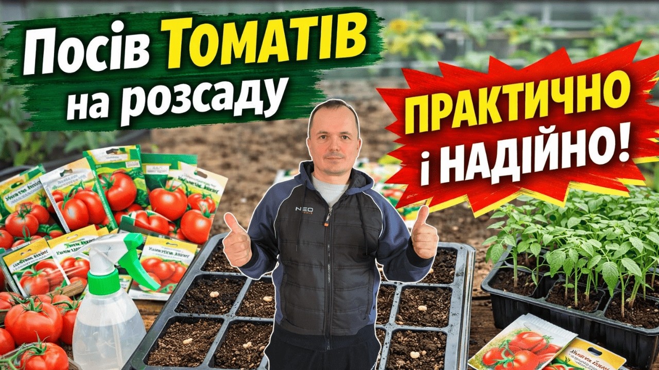 Посів томатів на розсаду: наш перевірений спосіб для теплиці!