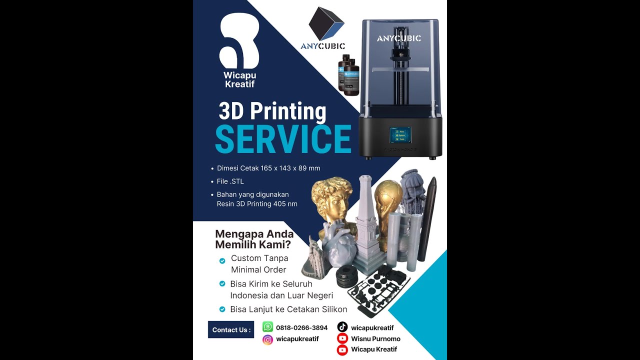 Tempat print 3d resin di Sleman, DIY, Indonesia