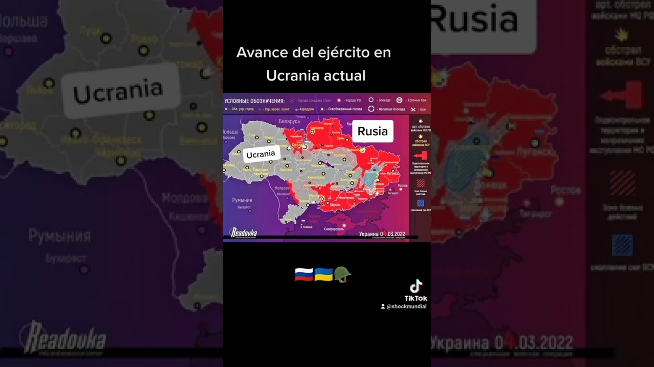 Avance del ej&eacute;rcito ruso en Ucrania lo &uacute;ltimo #shockmundial