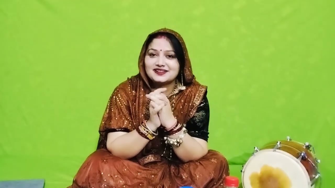 भजनों की रिकॉर्डिंग के बाद बनाया ढोलक का वीडियो 