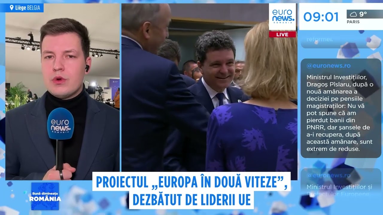 Nicușor Dan, la Consiliul European. „Europa în două viteze”, unul dintre subiecte