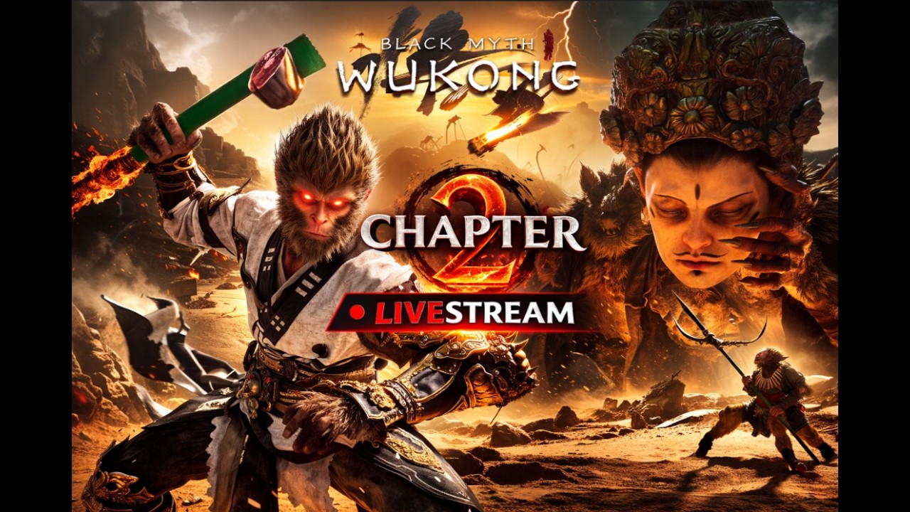 CHAPTER 2 MADNESS Begins! - Journey Continues🔥 | Black Myth Wukong Live