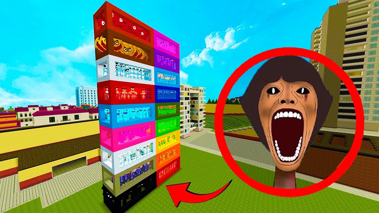 Sprunki OC 67 Kid added in Coloured Boxes in Minecraft PE Mod!