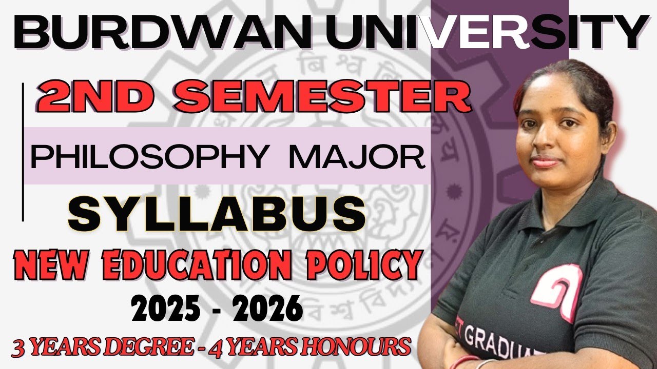 Burdwan University 2nd Semester Philosophy Major Syllabus Discussion 