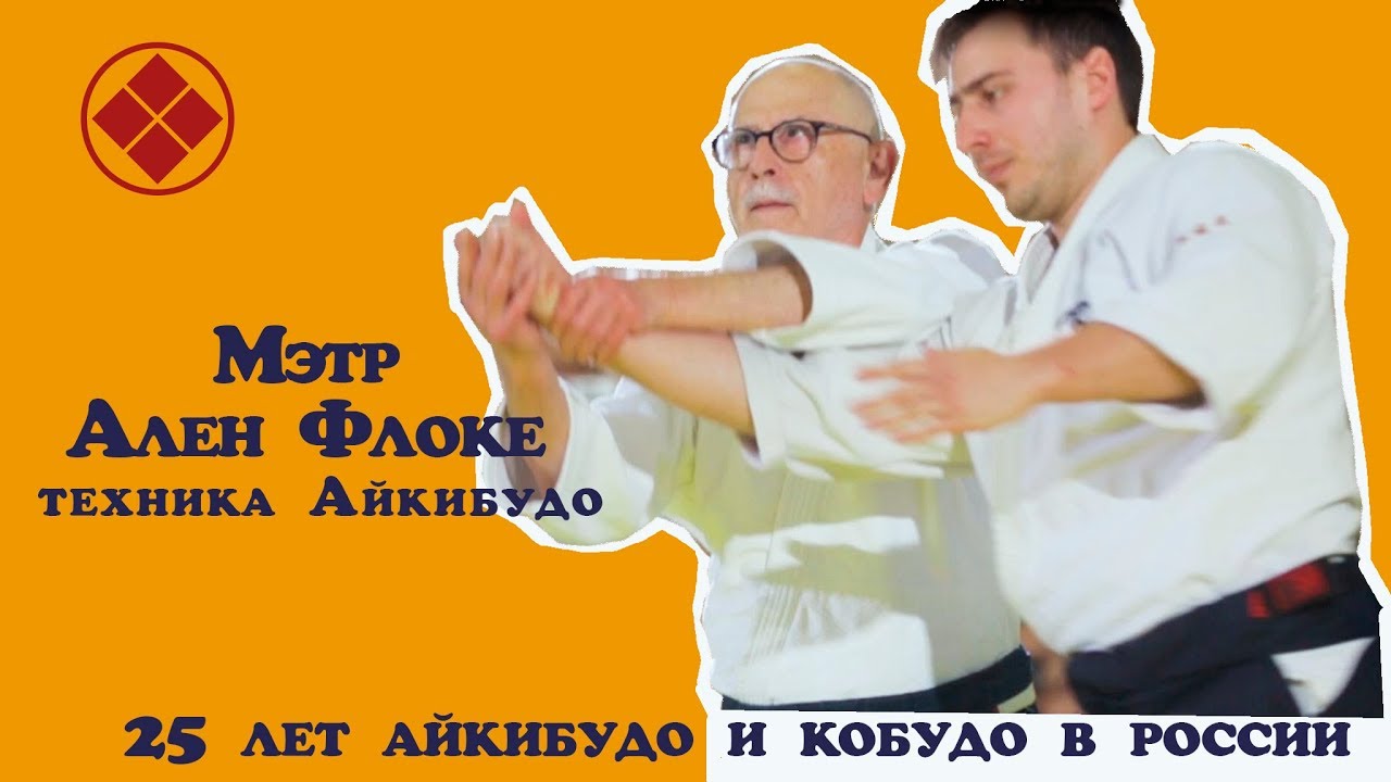 Мэтр Ален Флоке  демонстирирует технику Айкибудо