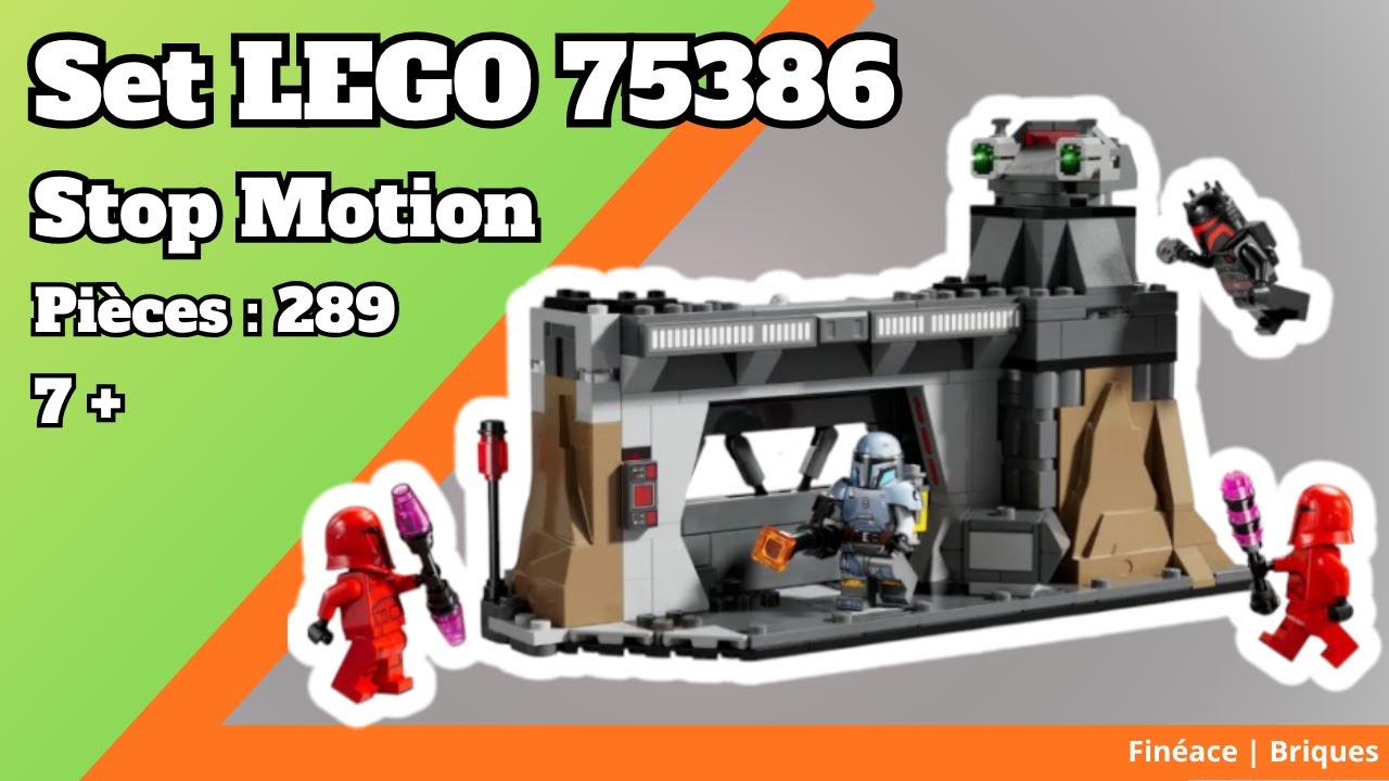 LEGO Stop motion animation | Star Wars 75386 – Paz Vizsla et Moff Gideon Battle ⚔️