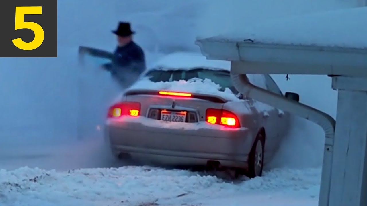 Top 5 Angry People VS Snow