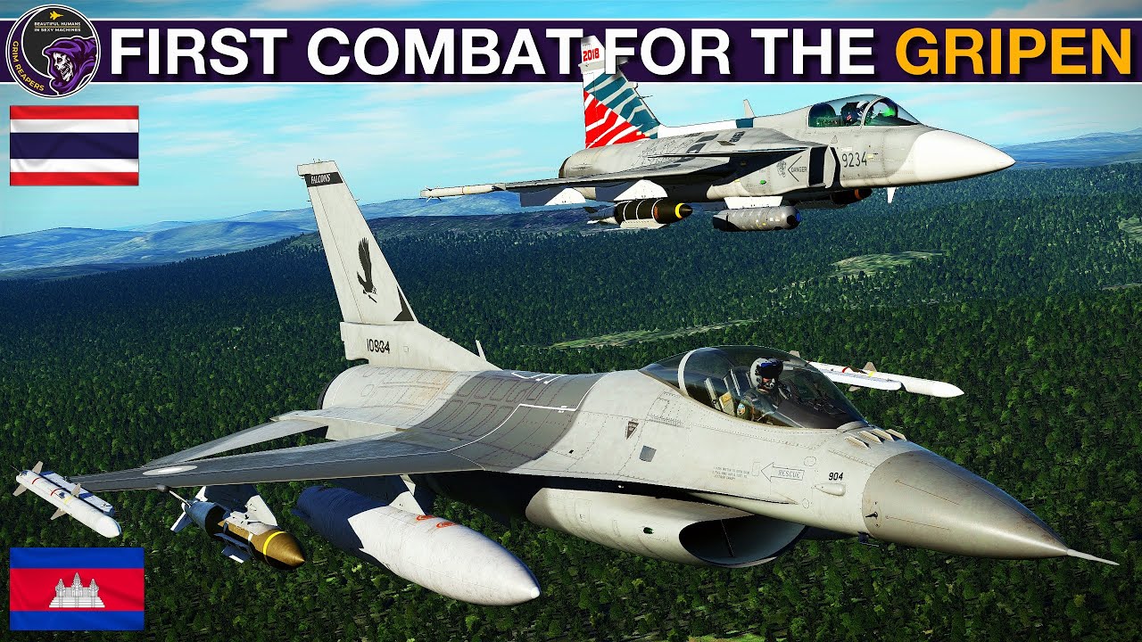 Thailand's F-16s & Gripens Strike Military Targets In Cambodia | DCS