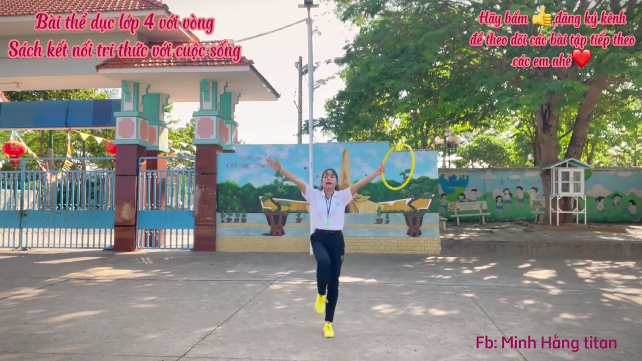 Bài thể dục lớp 4 với vòng.sách kết nối tri thức với cuộc sống.
