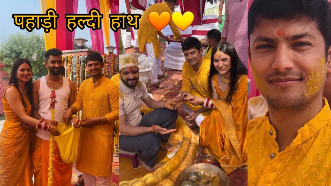 Haldi hath 💛🧡|| pahadi style || uttrakhand || Dehradun 