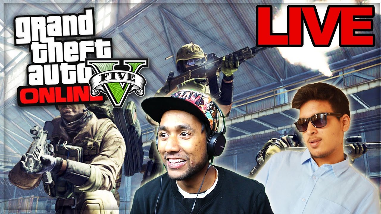 Indian Gamers playing GTA 5 Online Hindi | GGM, Saxisam and Quasar Games | HD 720p
