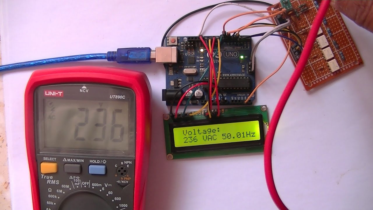 Arduino Autoranging AC - DC Voltmeter with TRMS