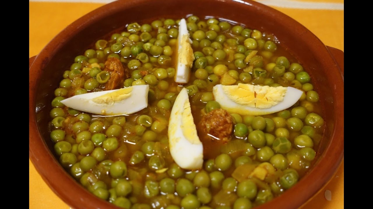 CAZUELA DE GUISANTES (CHÍCHAROS) CON CHORIZO /¿qué es el tomate triturado?