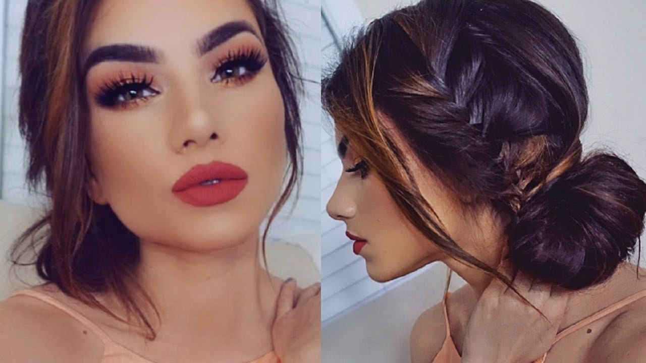 Full Coverage SPRING Makeup Tutorial! + Beautiful Braid Bun Updo!