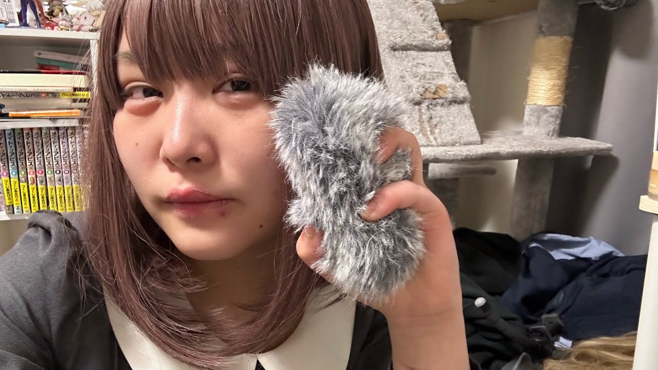 ASMR 風防のモフモフとマウスサウンド🐀　Mouth sound