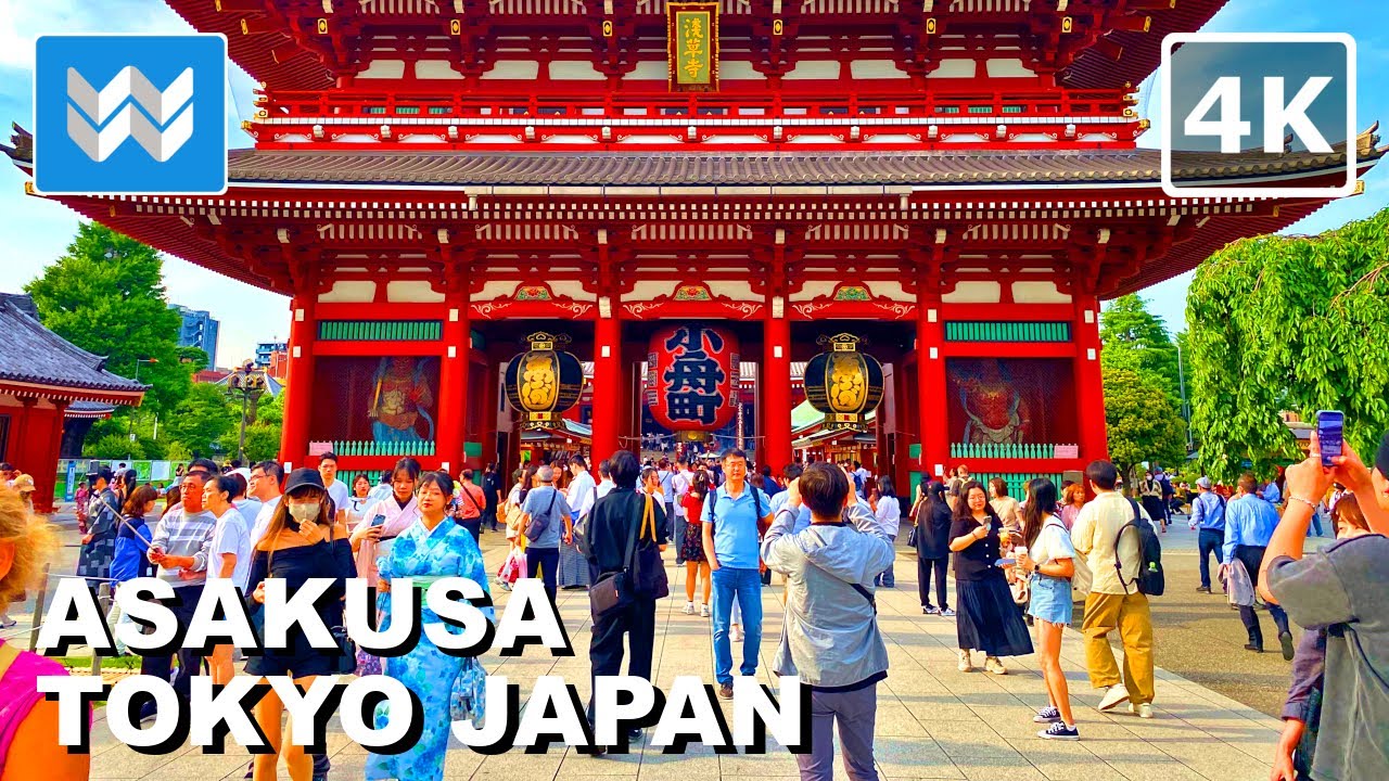 [4K] ASAKUSA TOKYO JAPAN 🇯🇵 Nakamise Shopping Street to Sensoji Temple Walking Tour Vlog & Guide