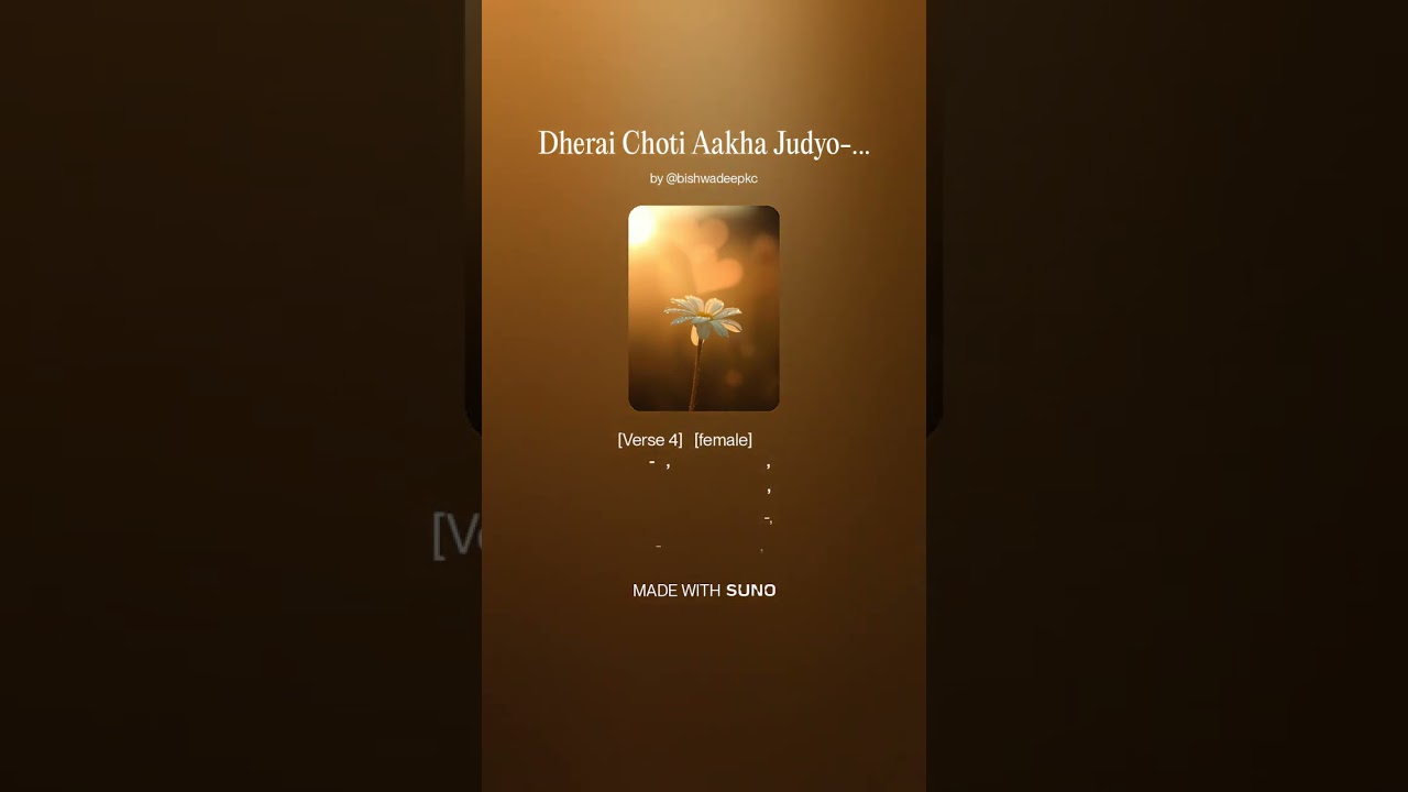 Dherai Choti Aakha Judyo| AI Cover |  Usha Kiran Adhikari & Mansingh Thulung