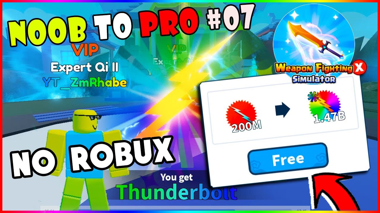 Noob to Pro #07 | Making Mythical Thunderbolt to ETERNAL Shiny++ | Weapon Fighting Simulator