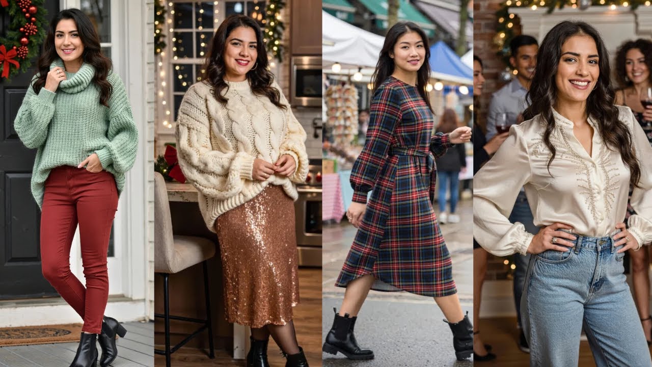 28 Casual Christmas Party Outfits You’ll Want to Copy 🎄✨ (Effortlessly Chic!) 