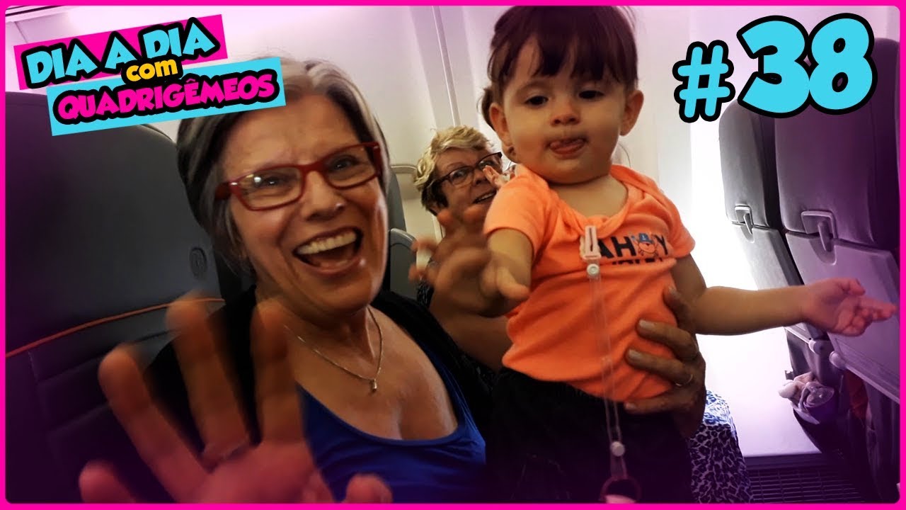 VIAGEM DE AVIÃO COM QUADRIGÊMEOS!? ✈ 😱 - Dia a Dia com Quadrigêmeos #38