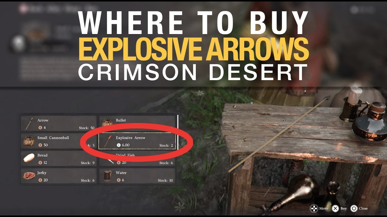 WHERE to buy Explosive Arrows | Crimson Desert | Part 73