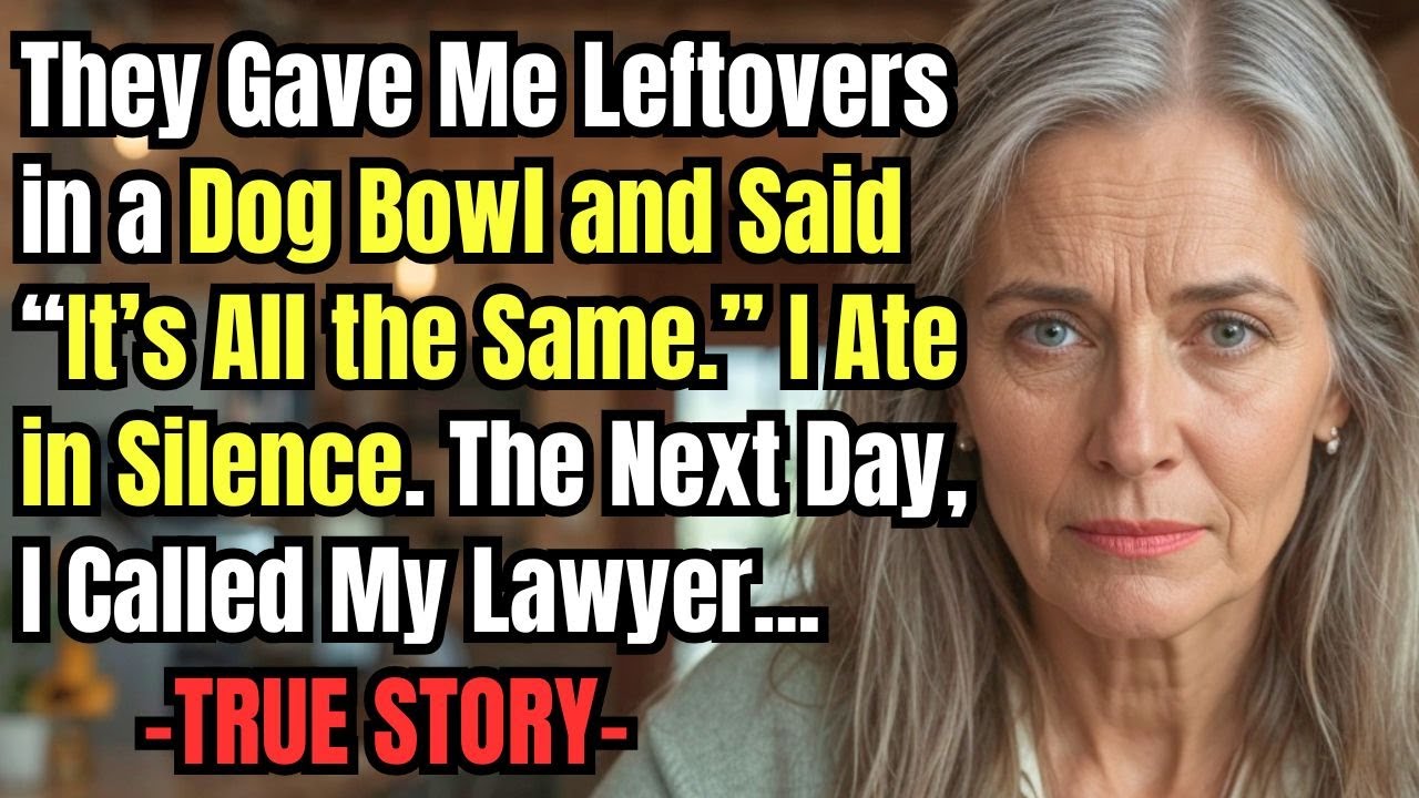 HER TRUE STORY FROM COLORADO 👵💔 They Gave Me Leftovers in a Dog Bowl and Said “It’s All the Same ”…