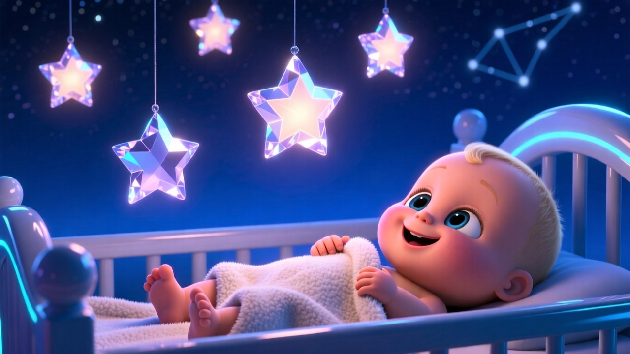 Песенка «Ночные звезды считают» 🌟 | Колыбельная для детей, обучающая числам | Пойте вместе перед ...